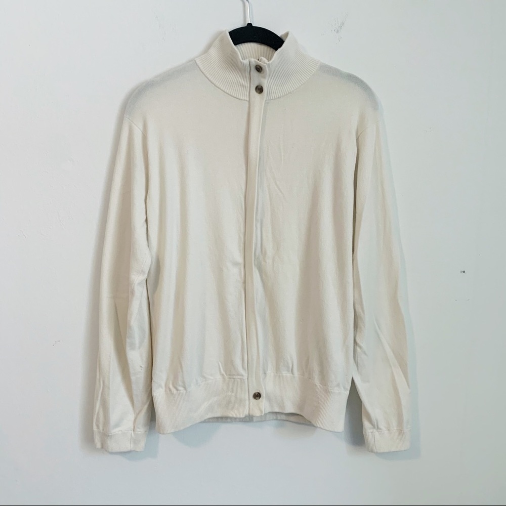 Peter Millar Silk Cashmere Blend Zip Up Sweater